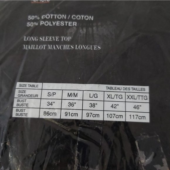 SIMPLY BASIC Women's Long Sleeve Thermal Underwear Top XL - Picture 5 of 5